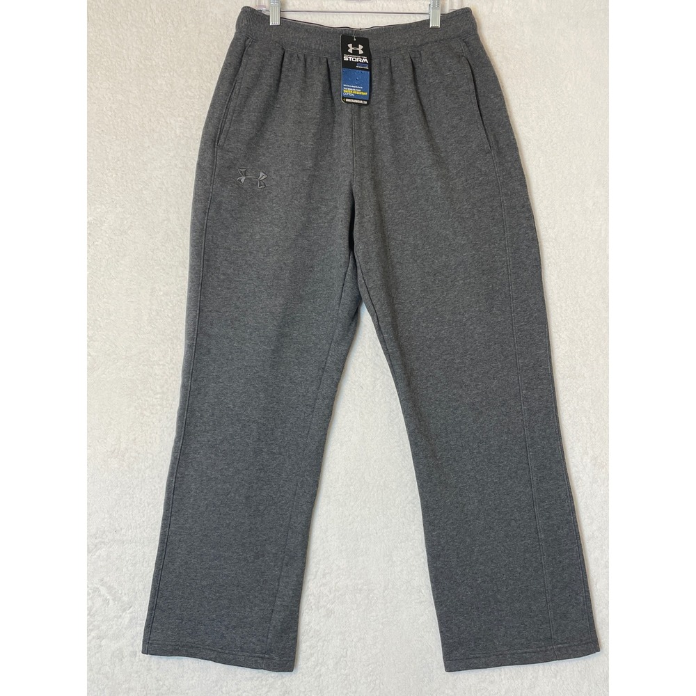 Under Armour Storm ColdGear Sweatpants Mens Large Grey Charged Cotton 1221907